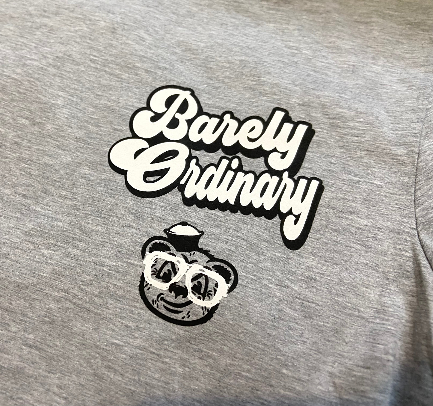 Barely "Name Tag" Tee (Gry/Blk/Wht)