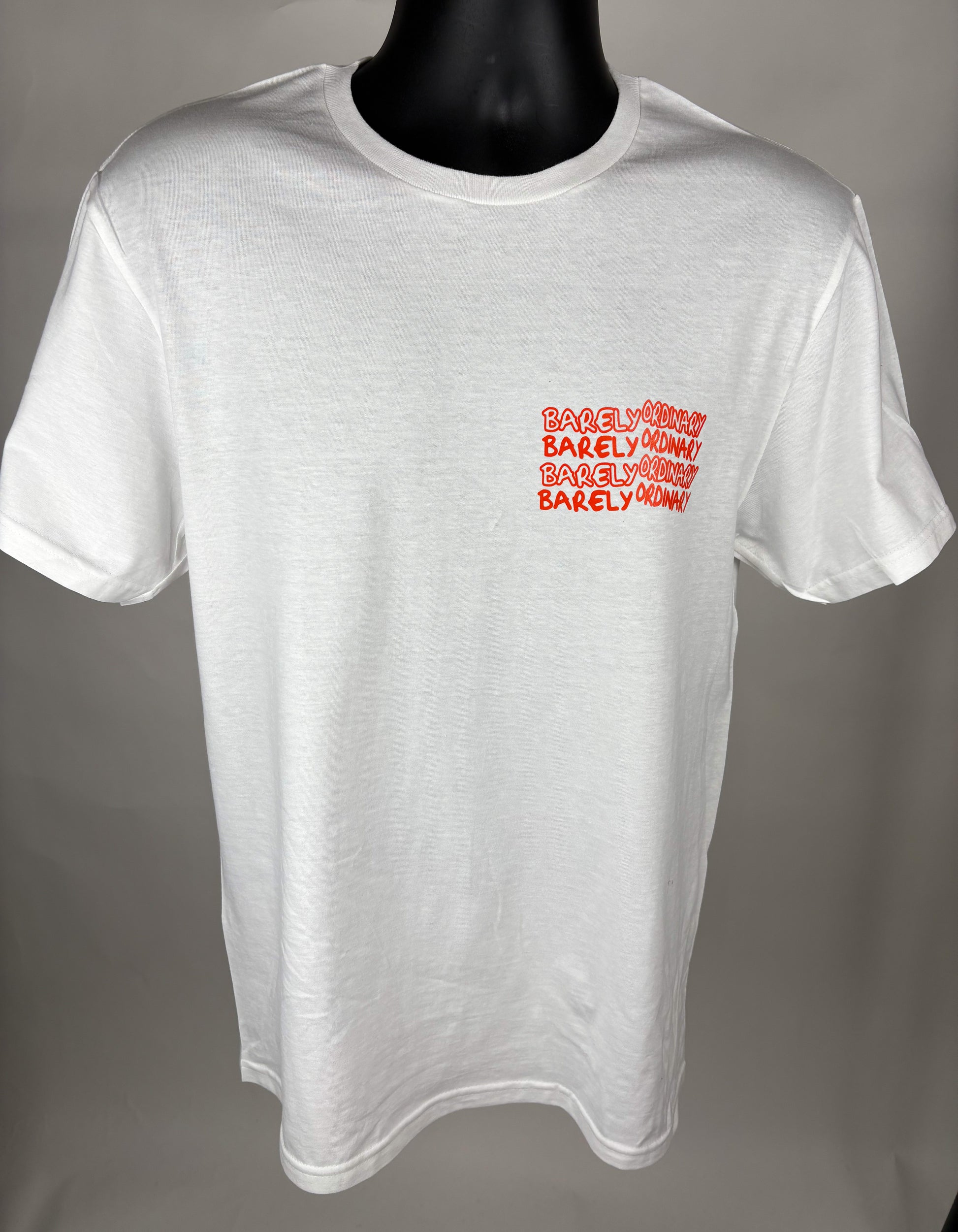 Barely "Repeat" Tee (Wht/Org)