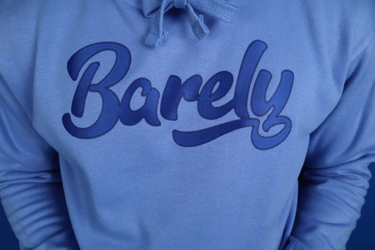 Barely "Script" Logo Hoodie (Col/Ryl)