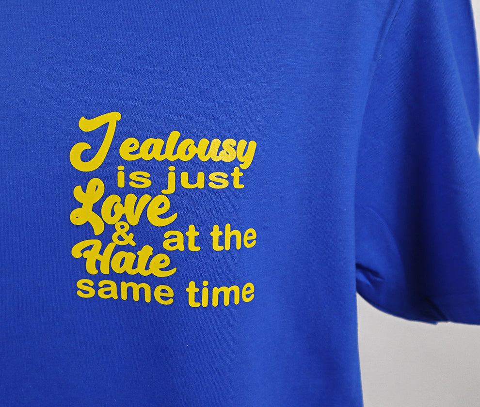 Barely "Jealousy" Tee (Blu/Ylw)