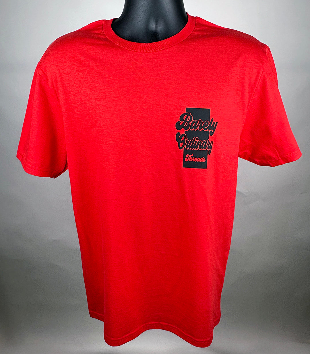Barely "Bookmark" Tee (Red/Blk)