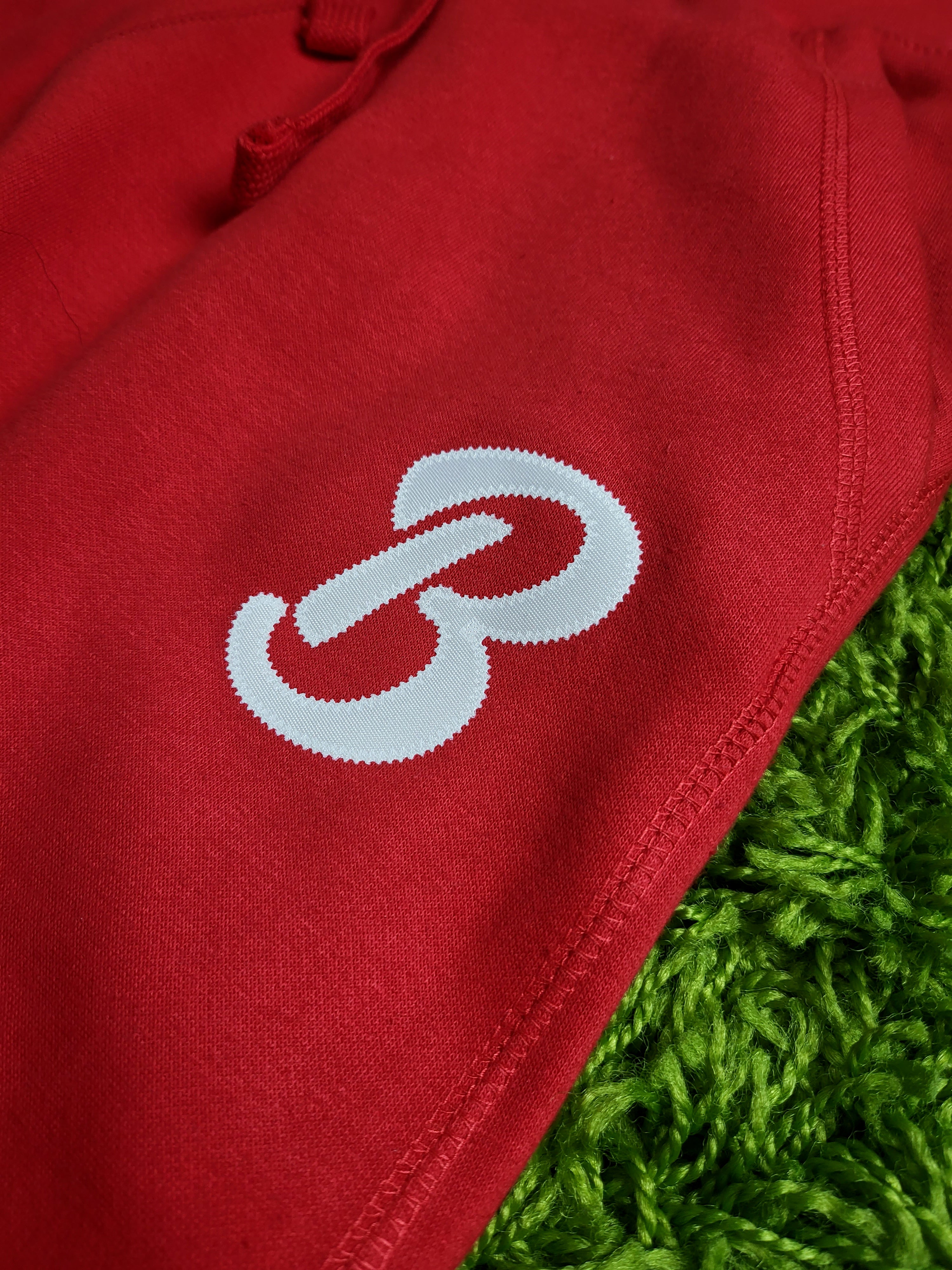 Barely "B" Logo Joggers (Red/Wht) - Barely Ordinary