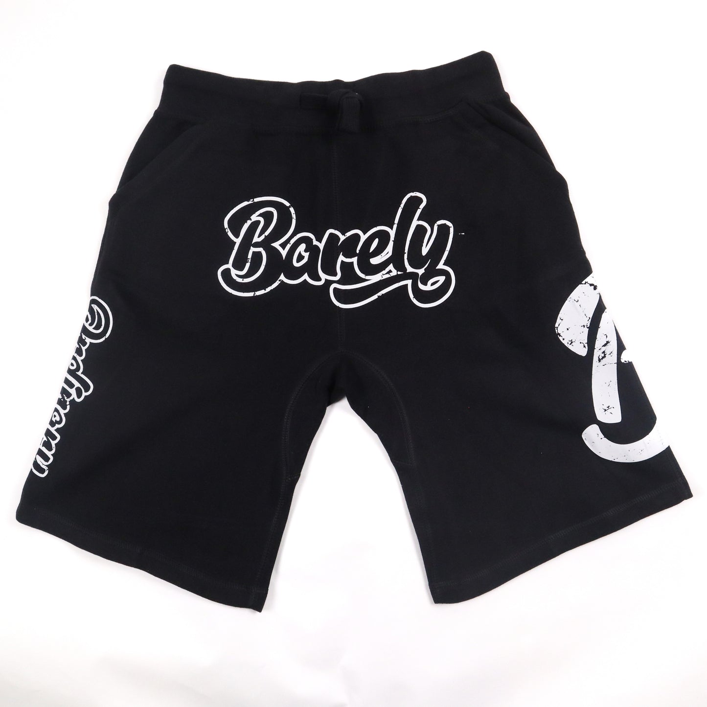 Barely "Big B" Fleece Shorts-Black