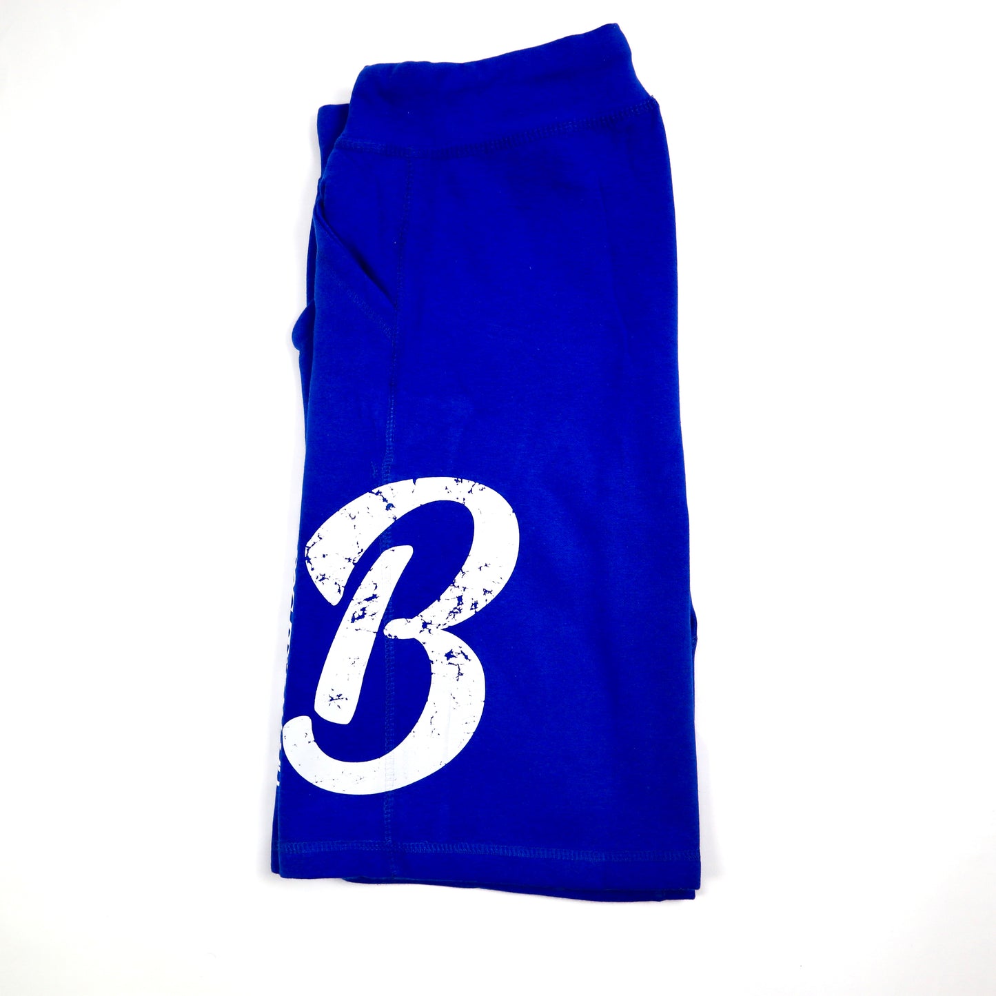 Barely "Big B" Fleece Shorts-Blue