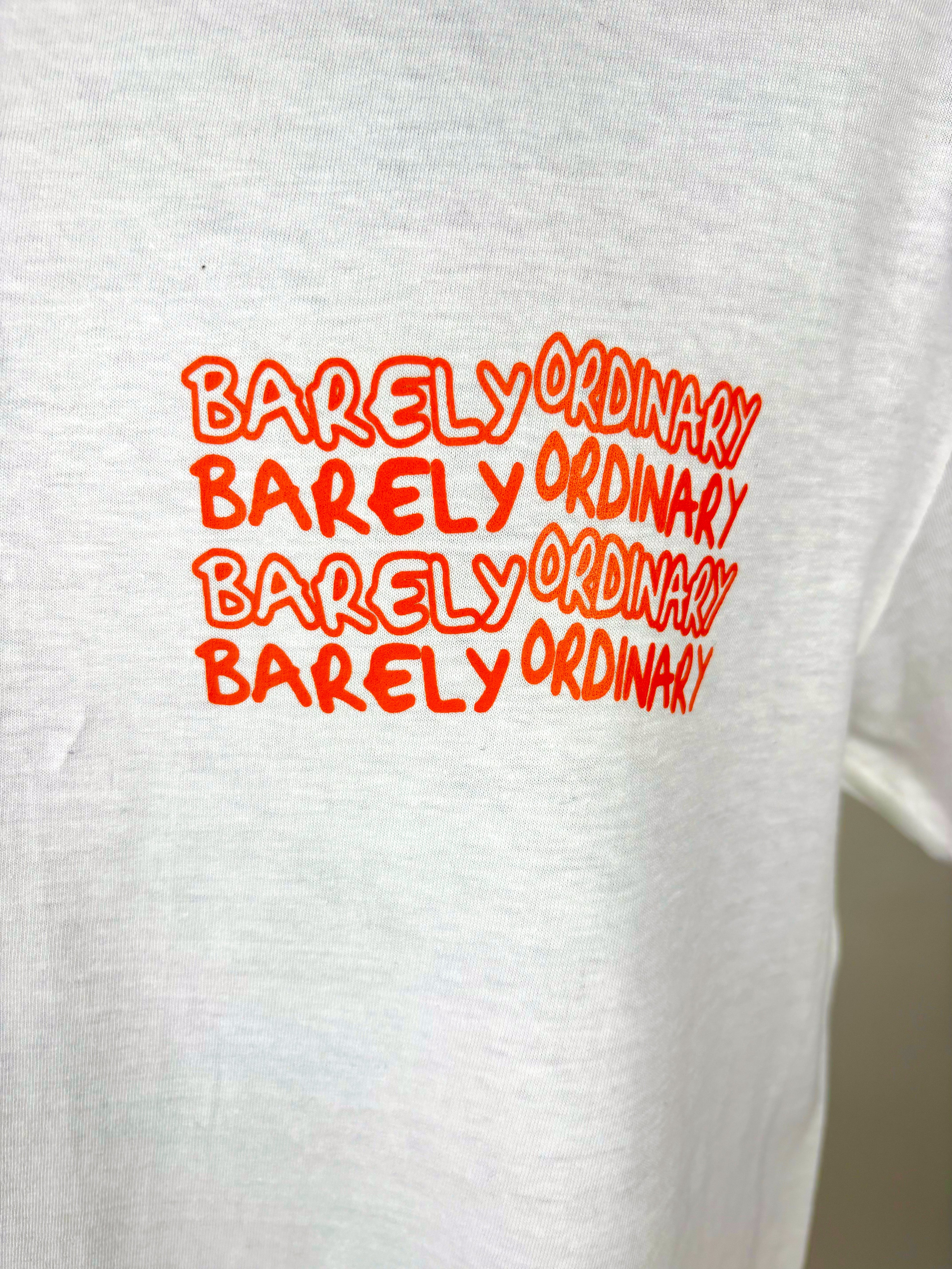 Barely "Repeat" Tee (Wht/Org)
