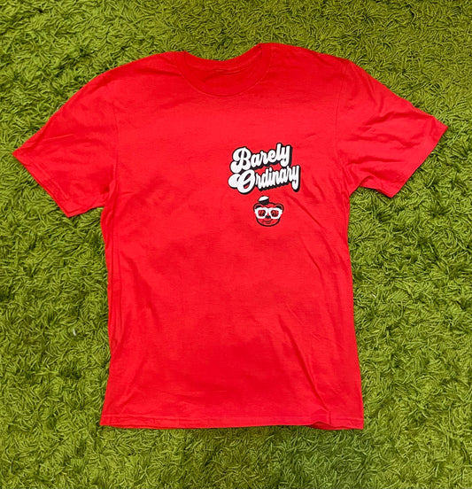 Barely "Name Tag" Tee (Red/Blk/Wht)