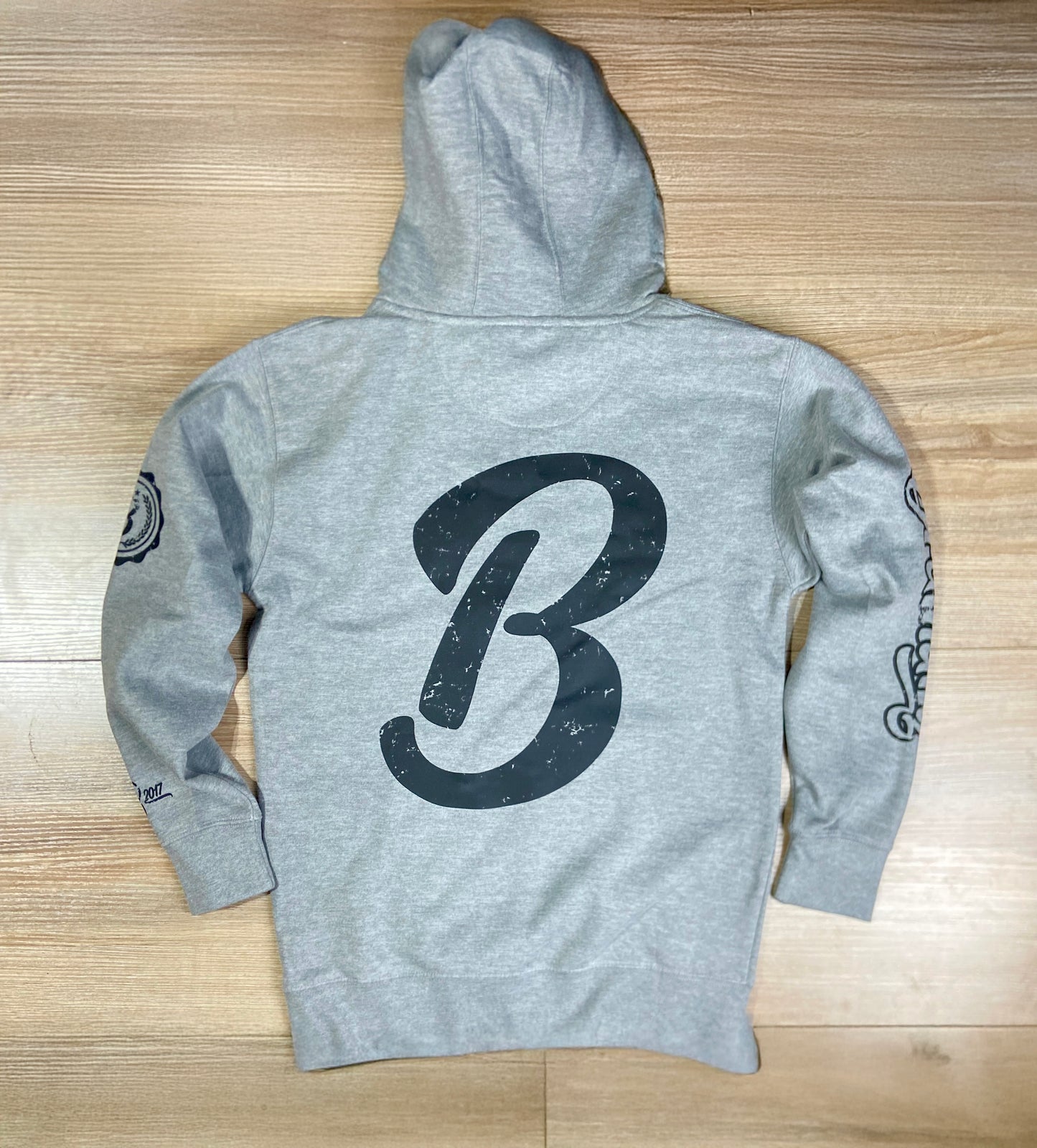 Barely "Big B" Logo Hoodie (Gry/Blk)