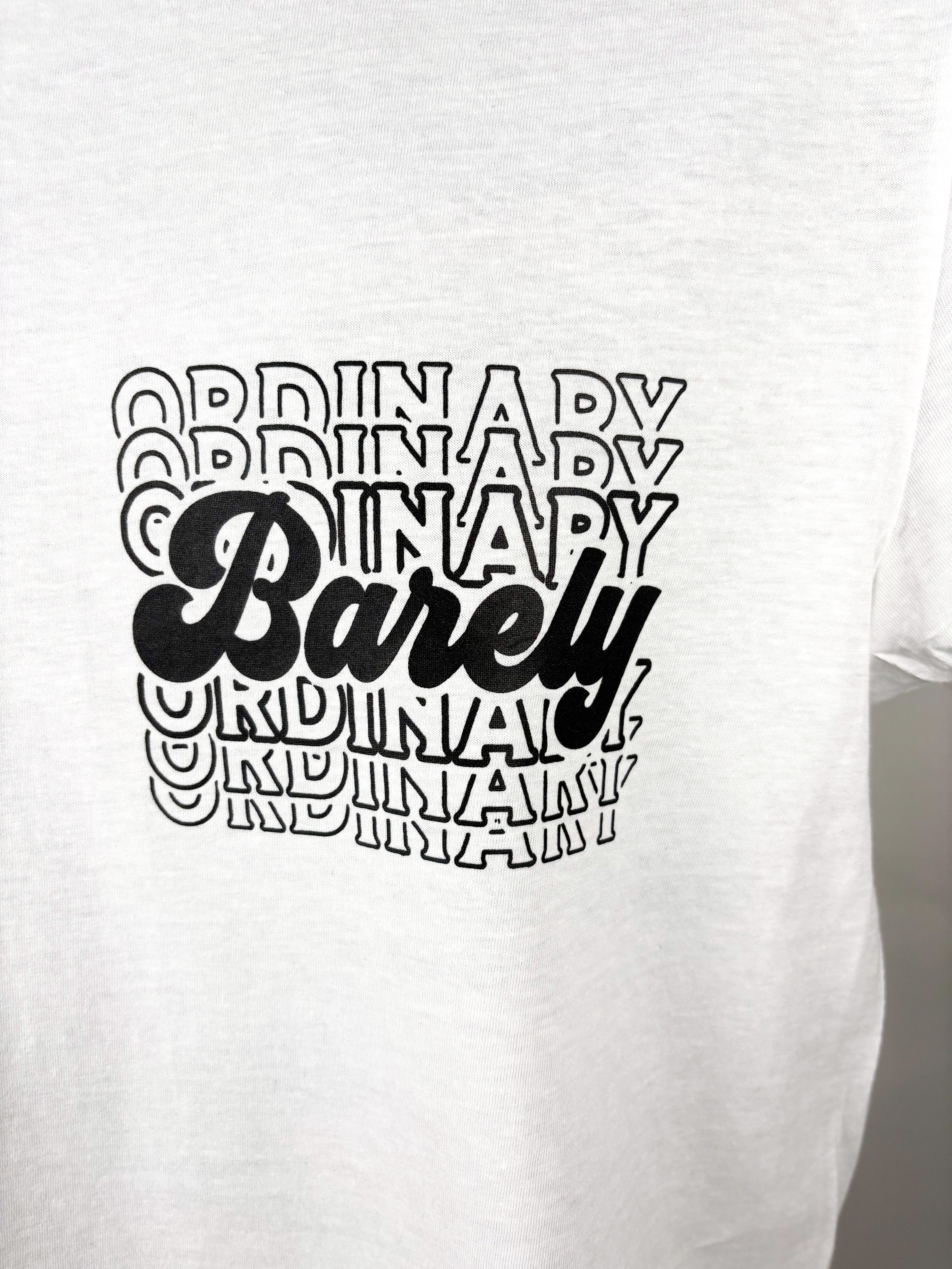 Barely "Postcard" Tee (Wht/Blk)
