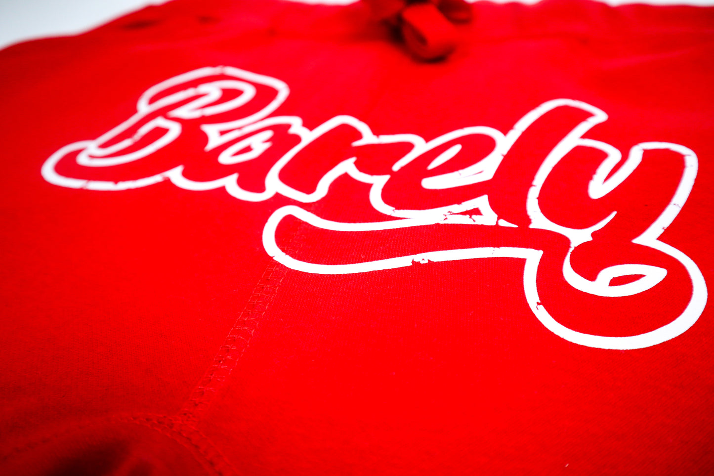 Barely "Big B" Fleece Shorts-Red