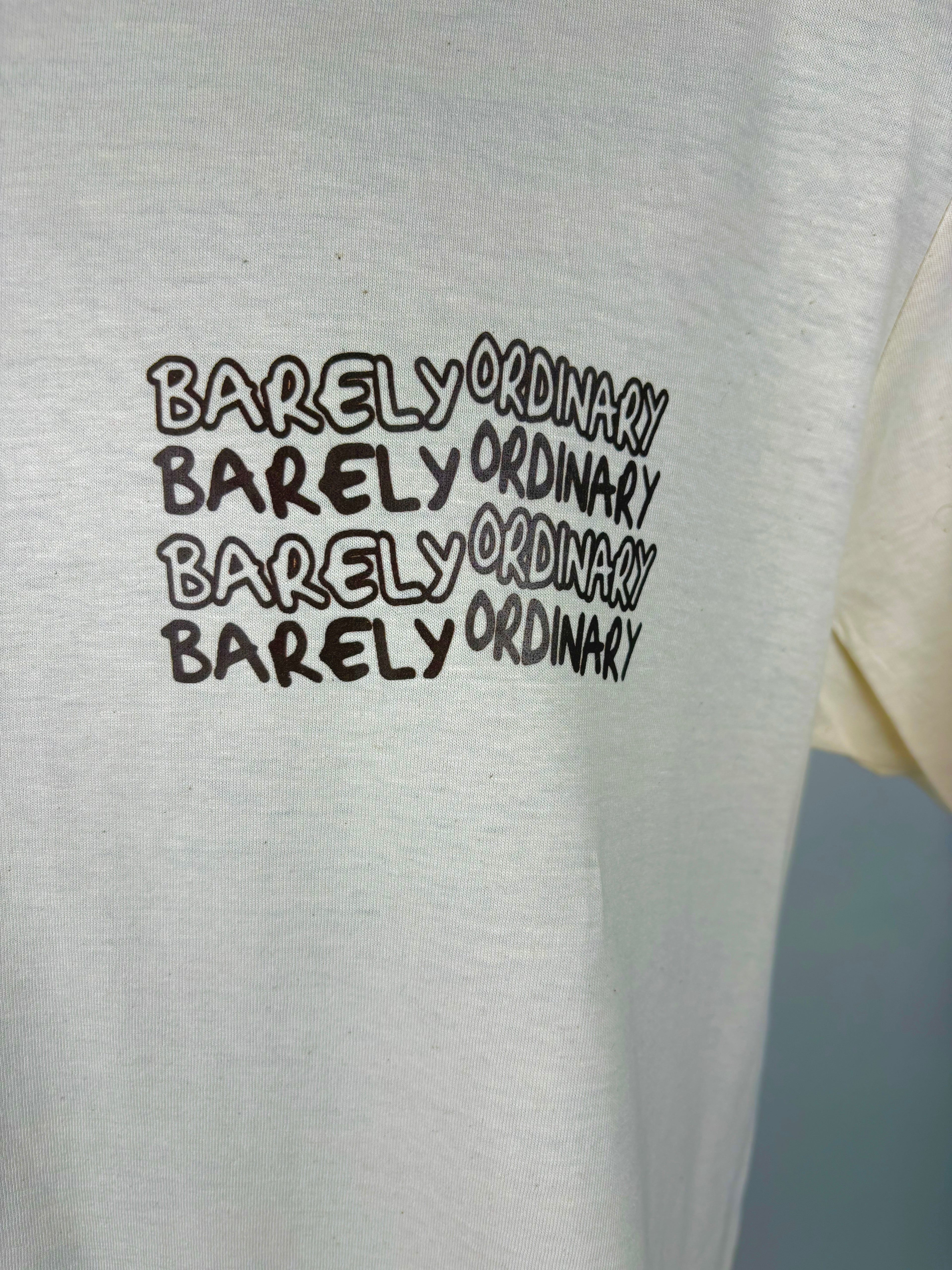 Barely "Repeat" Tee (Bone/Brwn)