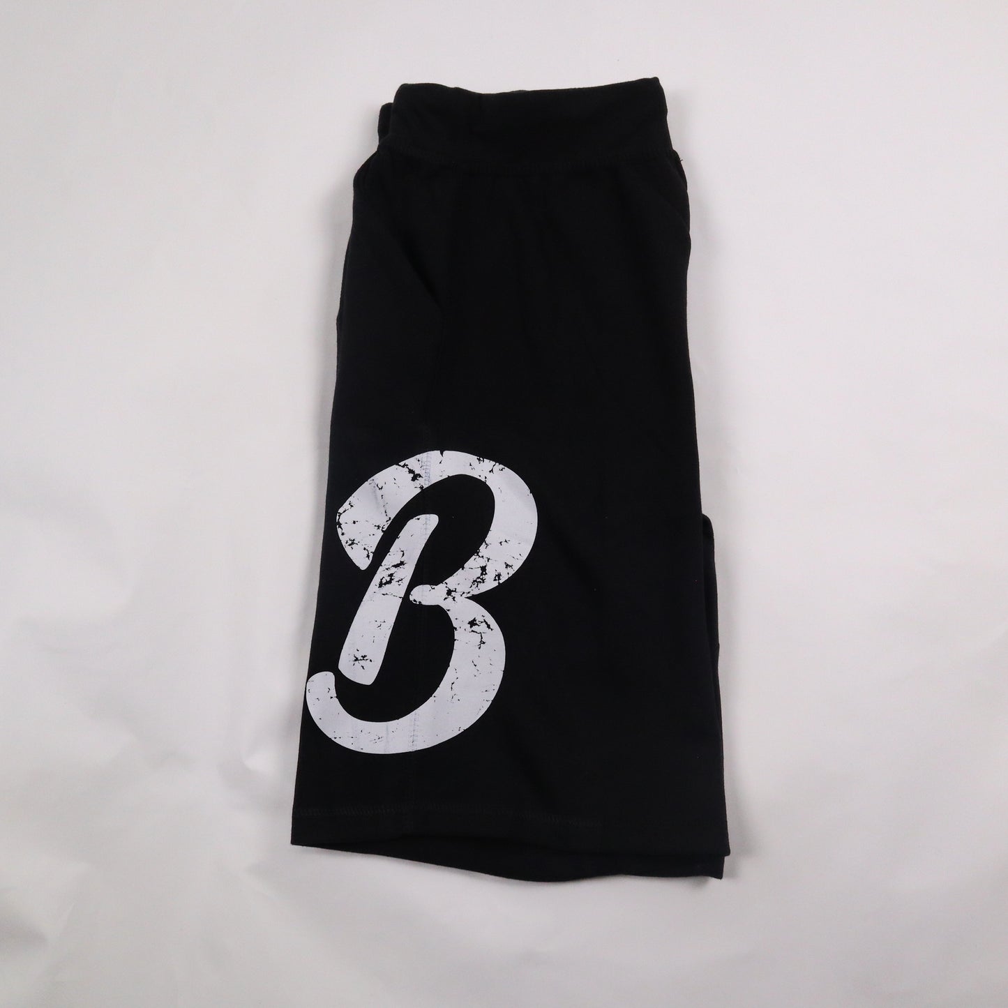 Barely "Big B" Fleece Shorts-Black