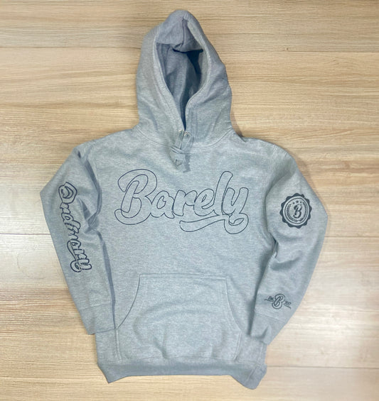 Barely "Big B" Logo Hoodie (Gry/Blk)