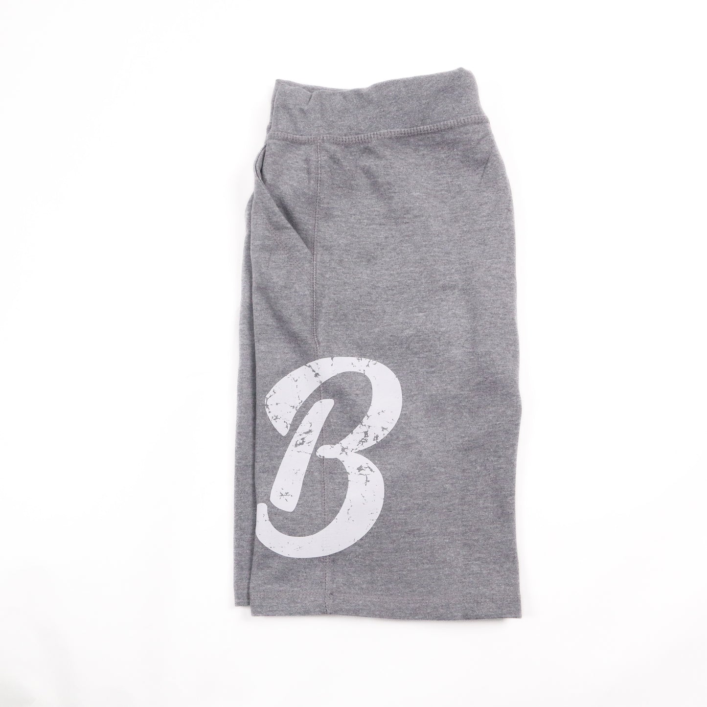 Barely "Big B" Fleece Shorts-Grey