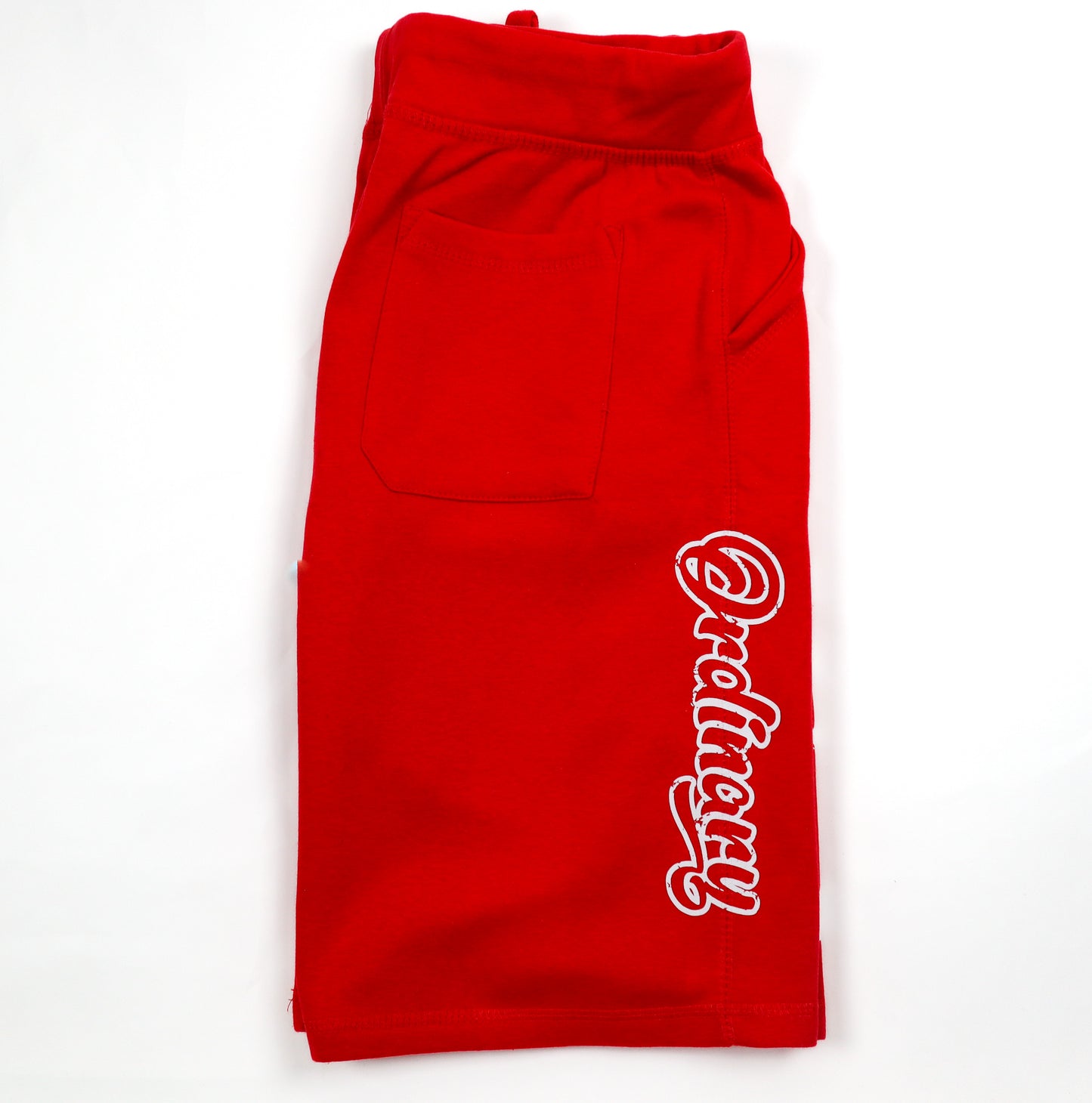 Barely "Big B" Fleece Shorts-Red