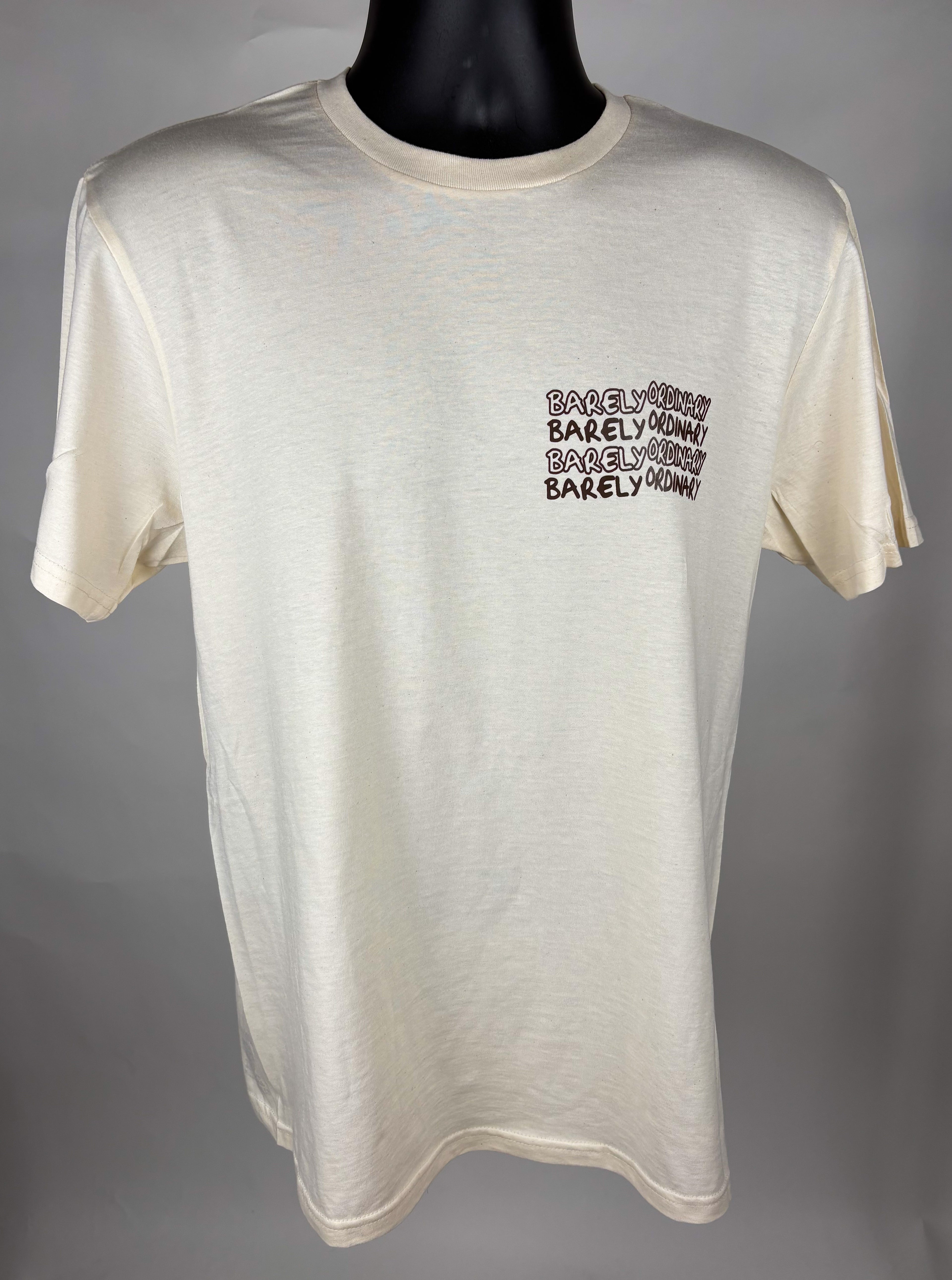 Barely "Repeat" Tee (Bone/Brwn)