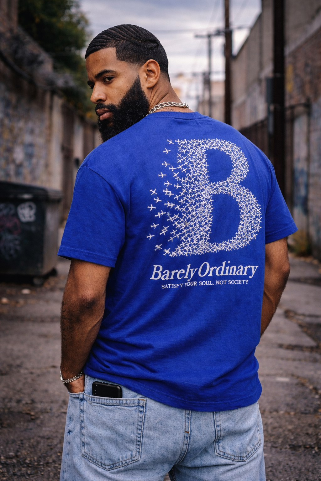 Barely "Satisfy Your Soul" Tee - Blue