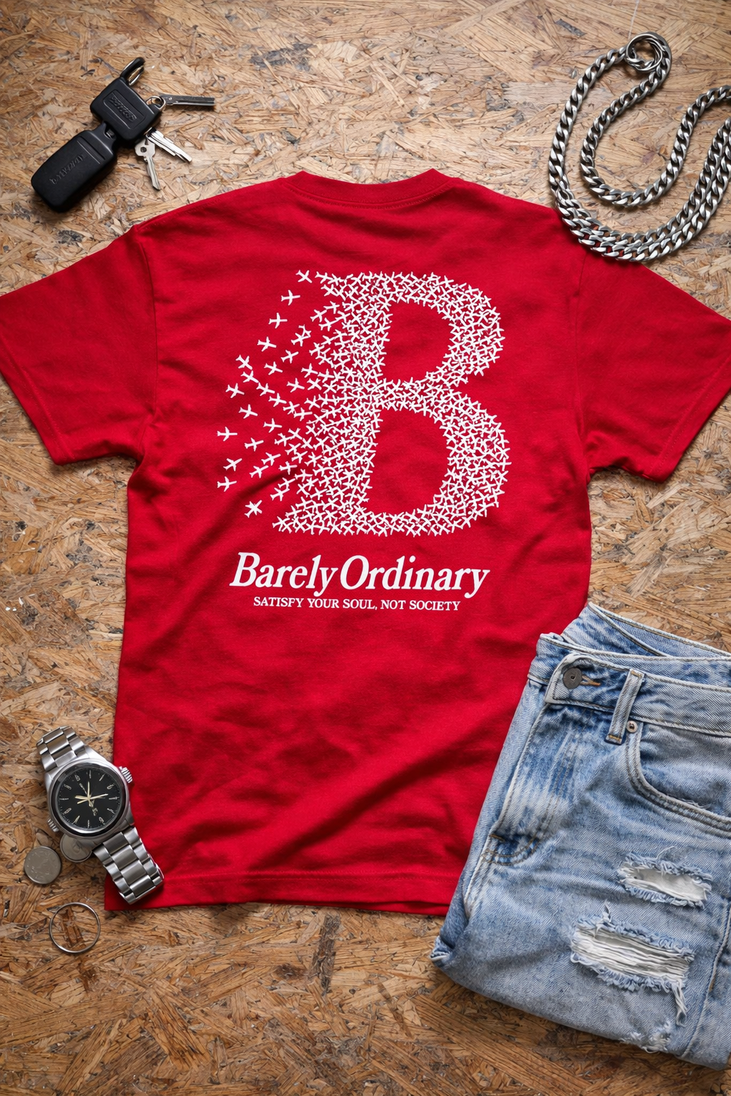 Barely "Satisfy Your Soul" Tee - Red