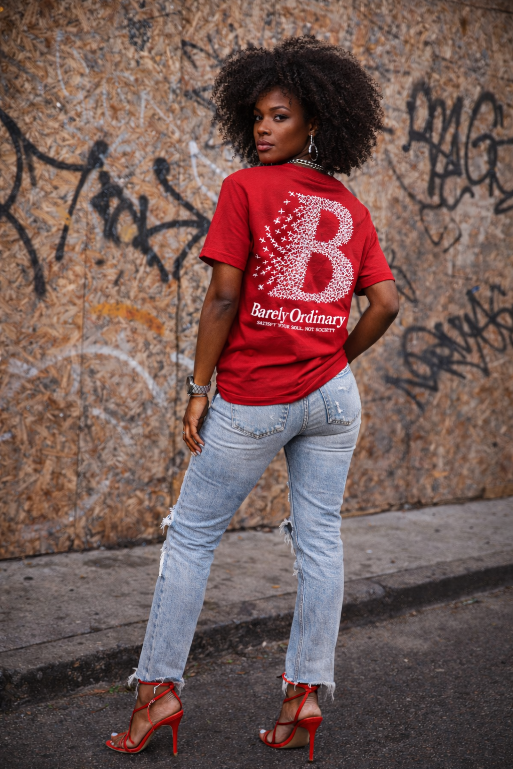 Barely "Satisfy Your Soul" Tee - Red