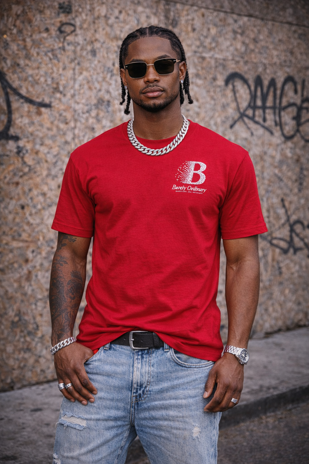 Barely "Satisfy Your Soul" Tee - Red