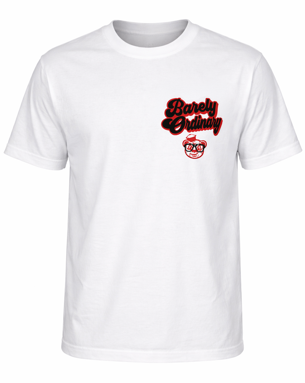 Barely "Name Tag" Tee (Wht/Blk/Red)