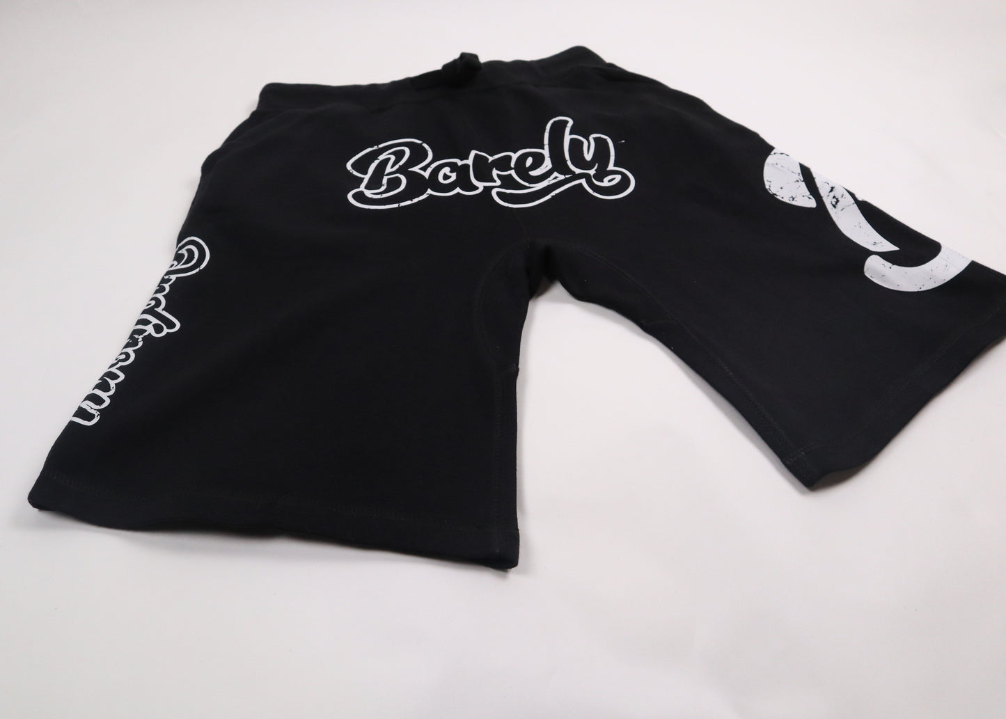 Barely "Big B" Fleece Shorts-Black