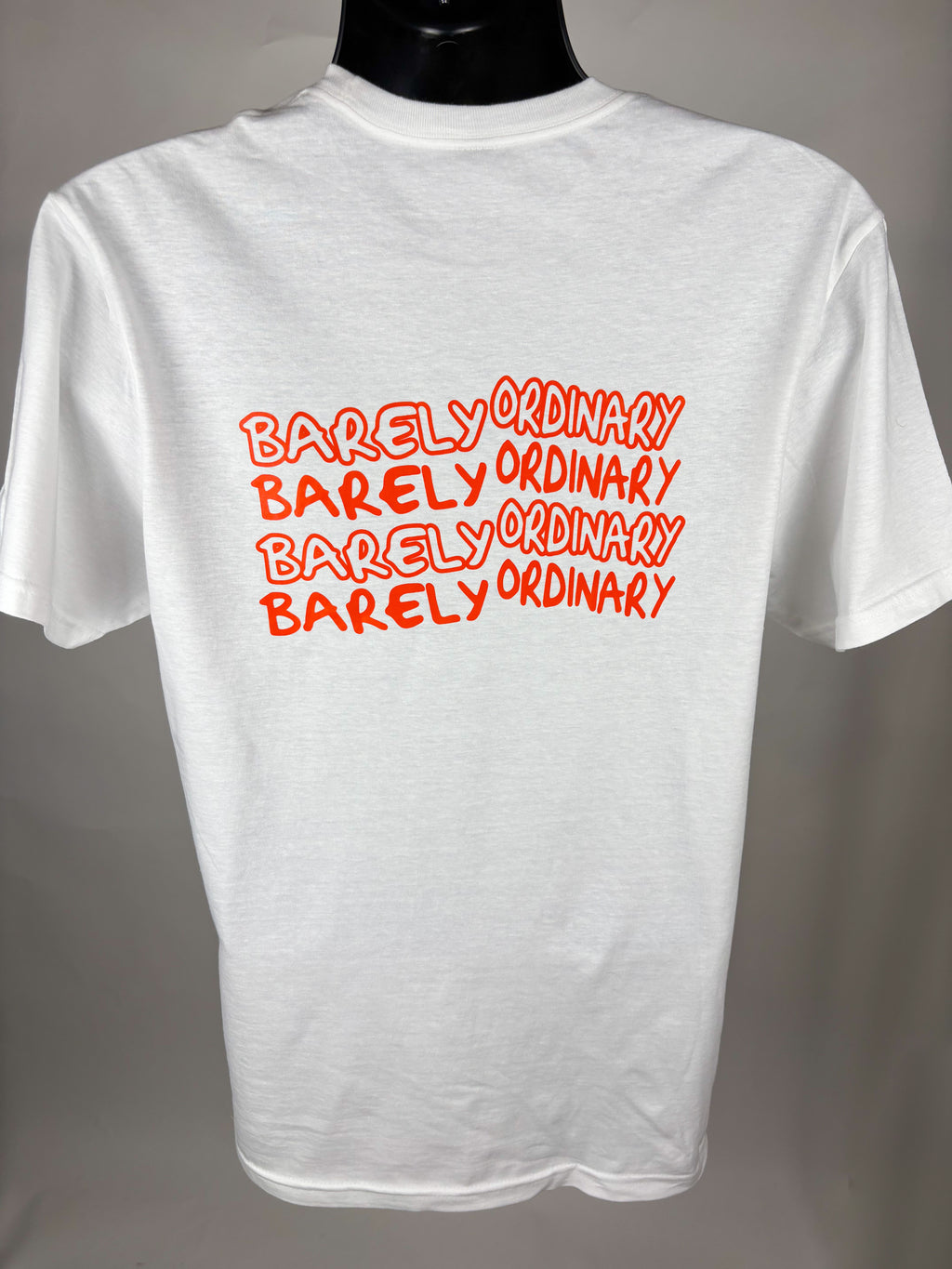Barely "Repeat" Tee (Wht/Org)