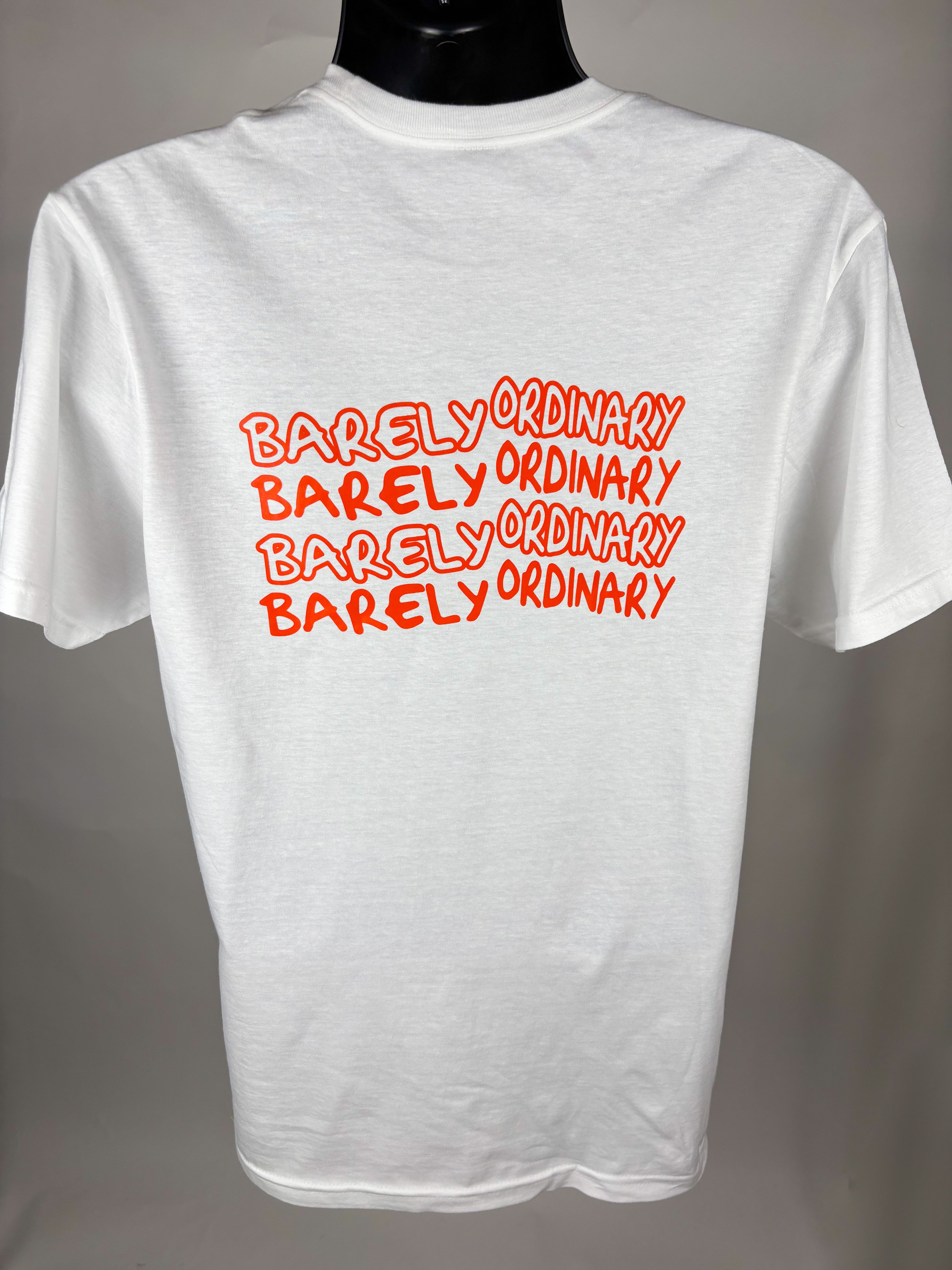 Barely "Repeat" Tee (Wht/Org)