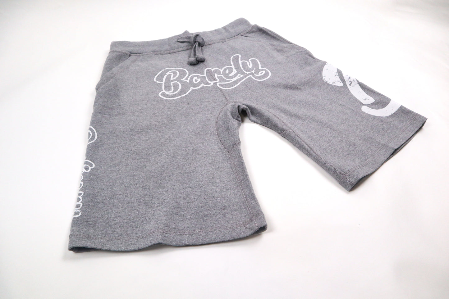 Barely "Big B" Fleece Shorts-Grey