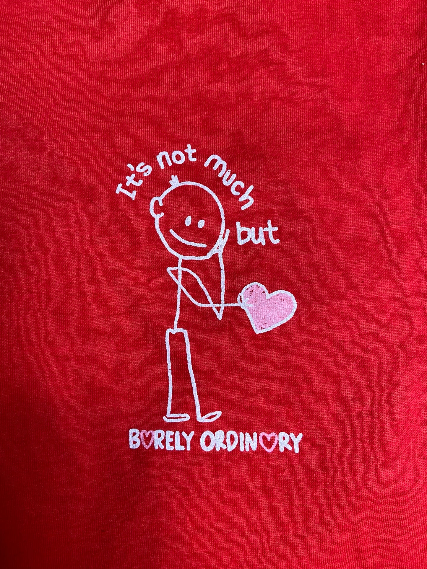 Barely "It’s not much" Tee - Red