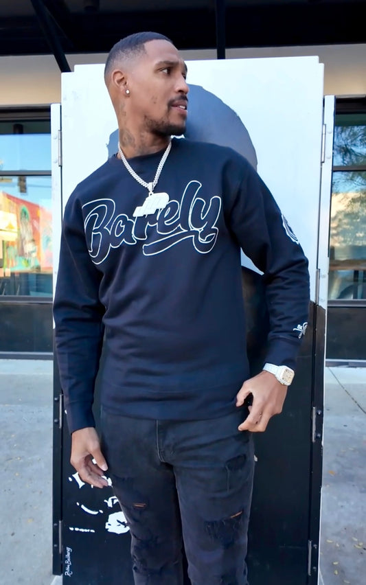 Barely "Big B" Logo Crew Neck Sweatshirt