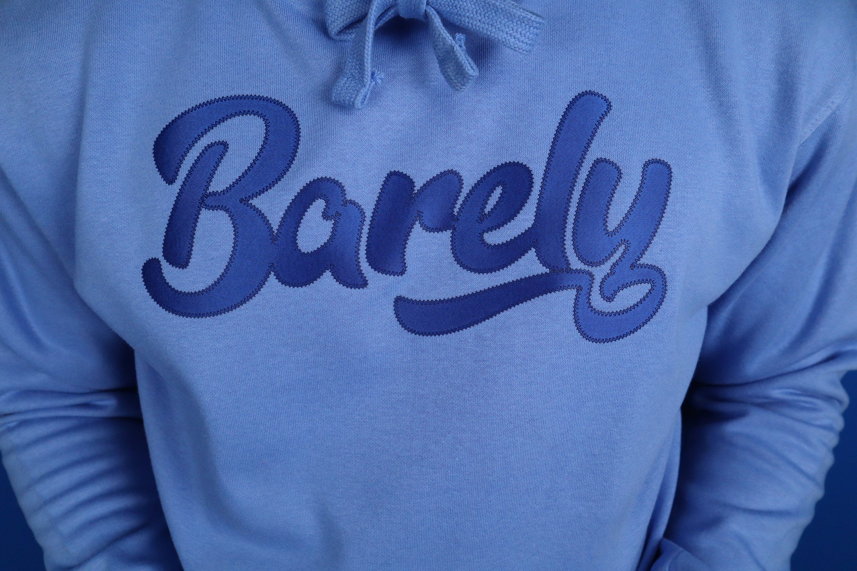Barely "Script" Logo Hoodie (Col/Ryl)