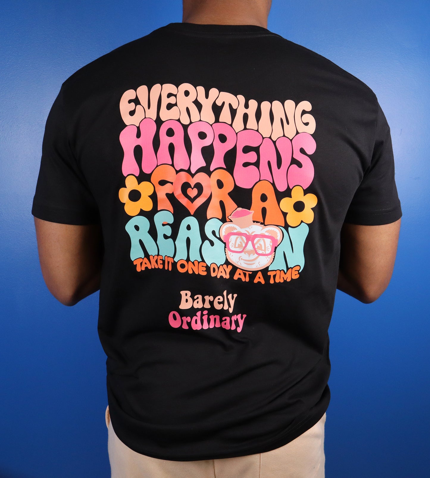 Barely "One Day At A Time" Tee (Blk)