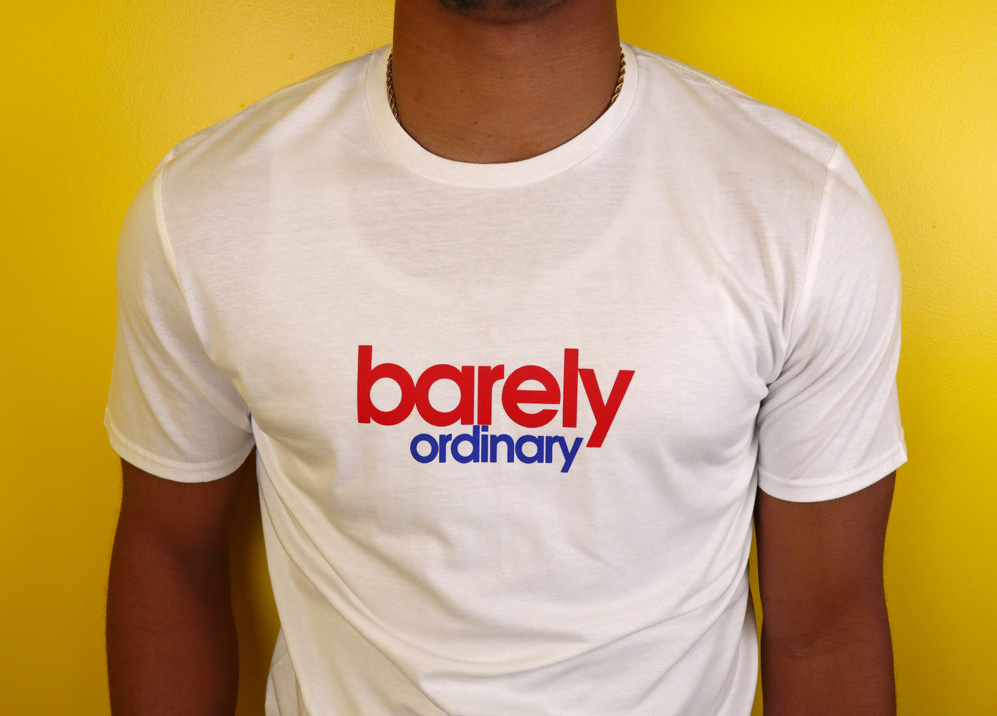 Barely "Stamped" Logo Tee (Red/Blu)