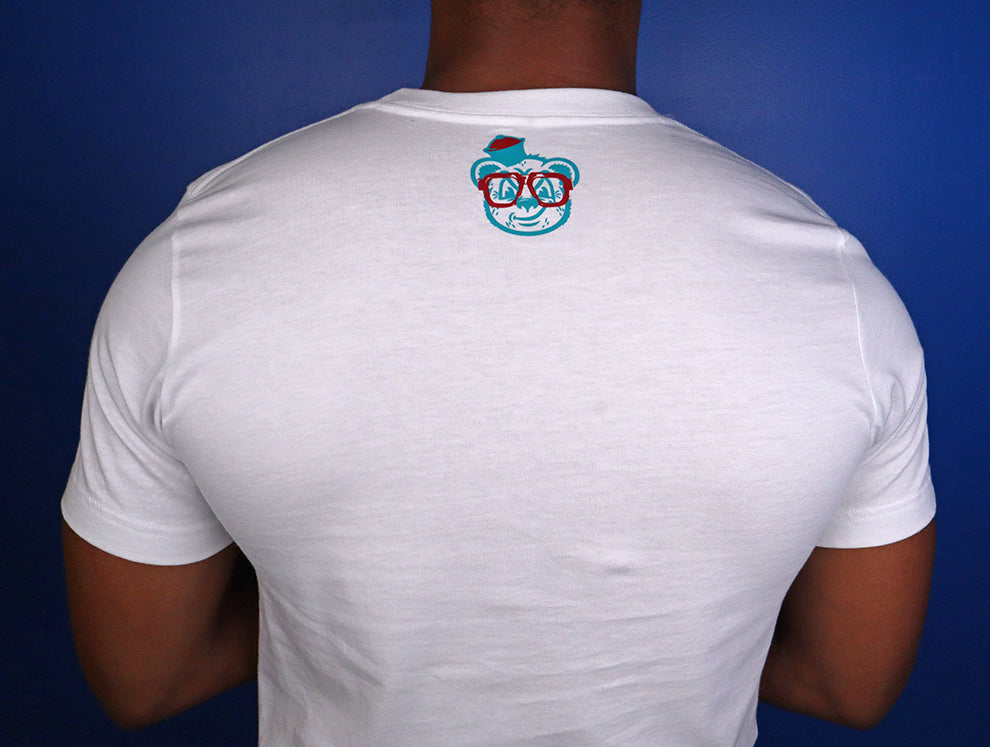 Barely "Winged B" Tee (Burg/Teal)