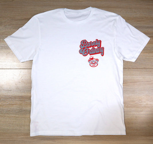 Barely "Name Tag" Tee (Wht/Gry/Red)