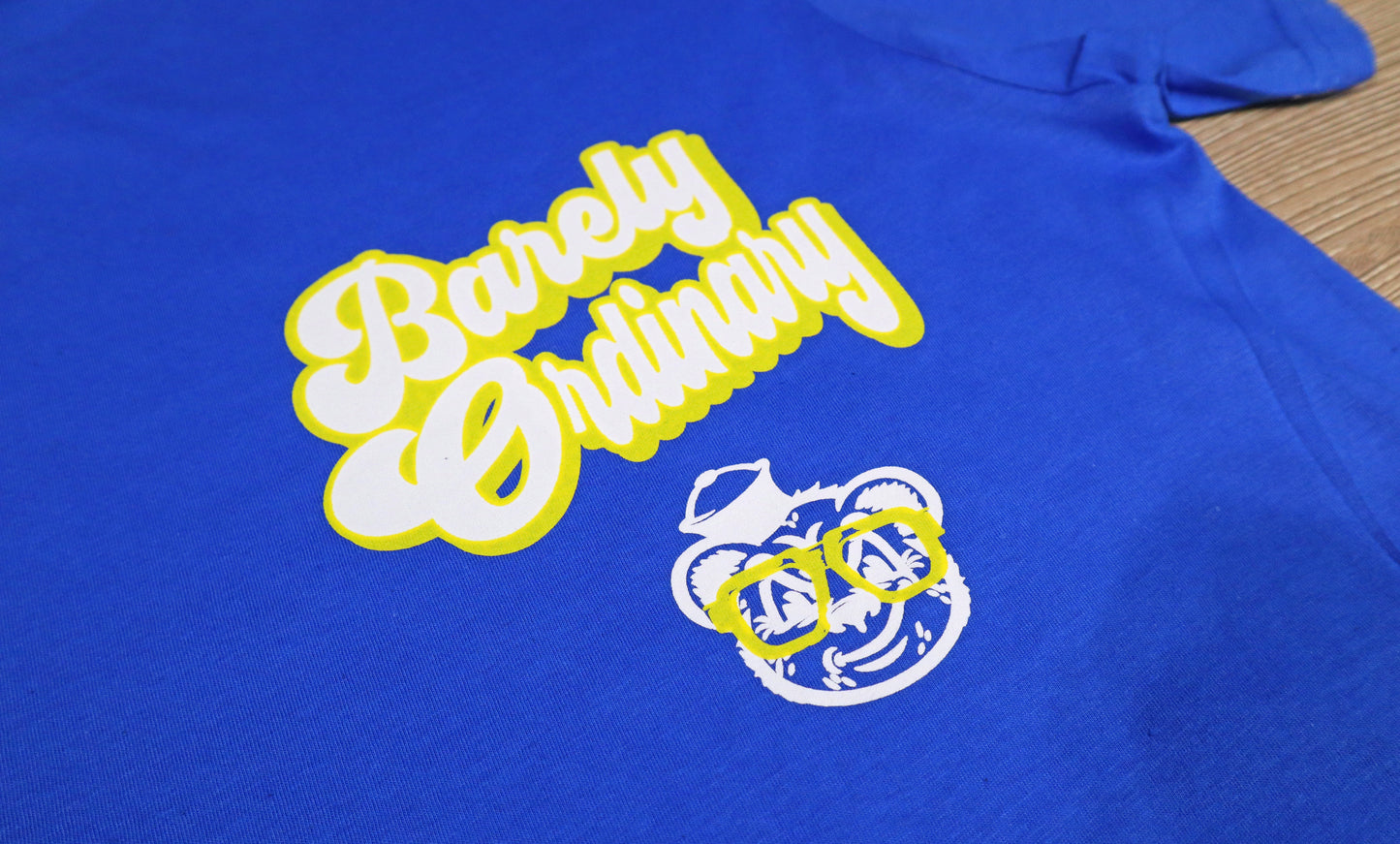 Barely "Name Tag" Tee (Blu/Ylw/Wht)