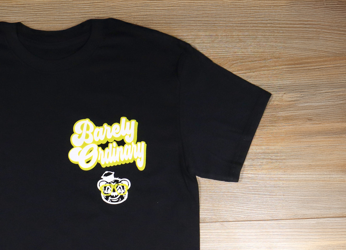 Barely "Name Tag" Tee (Blk/Ylw/Wht)