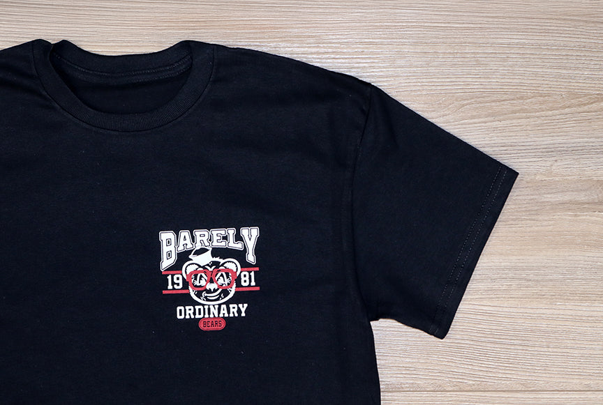 Barely "Bears" Tee (Blk/Red/Wht)