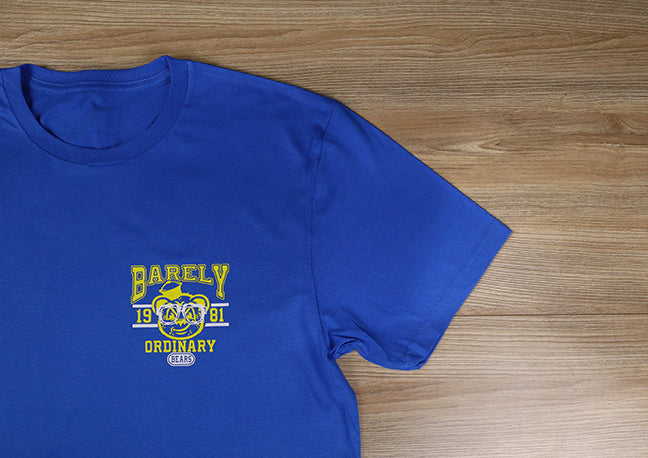 Barely "Bears" Tee (Blu/Wht/Ylw)