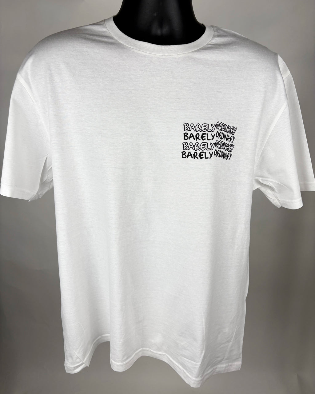 Barely "Repeat" Tee (Wht/Blk)