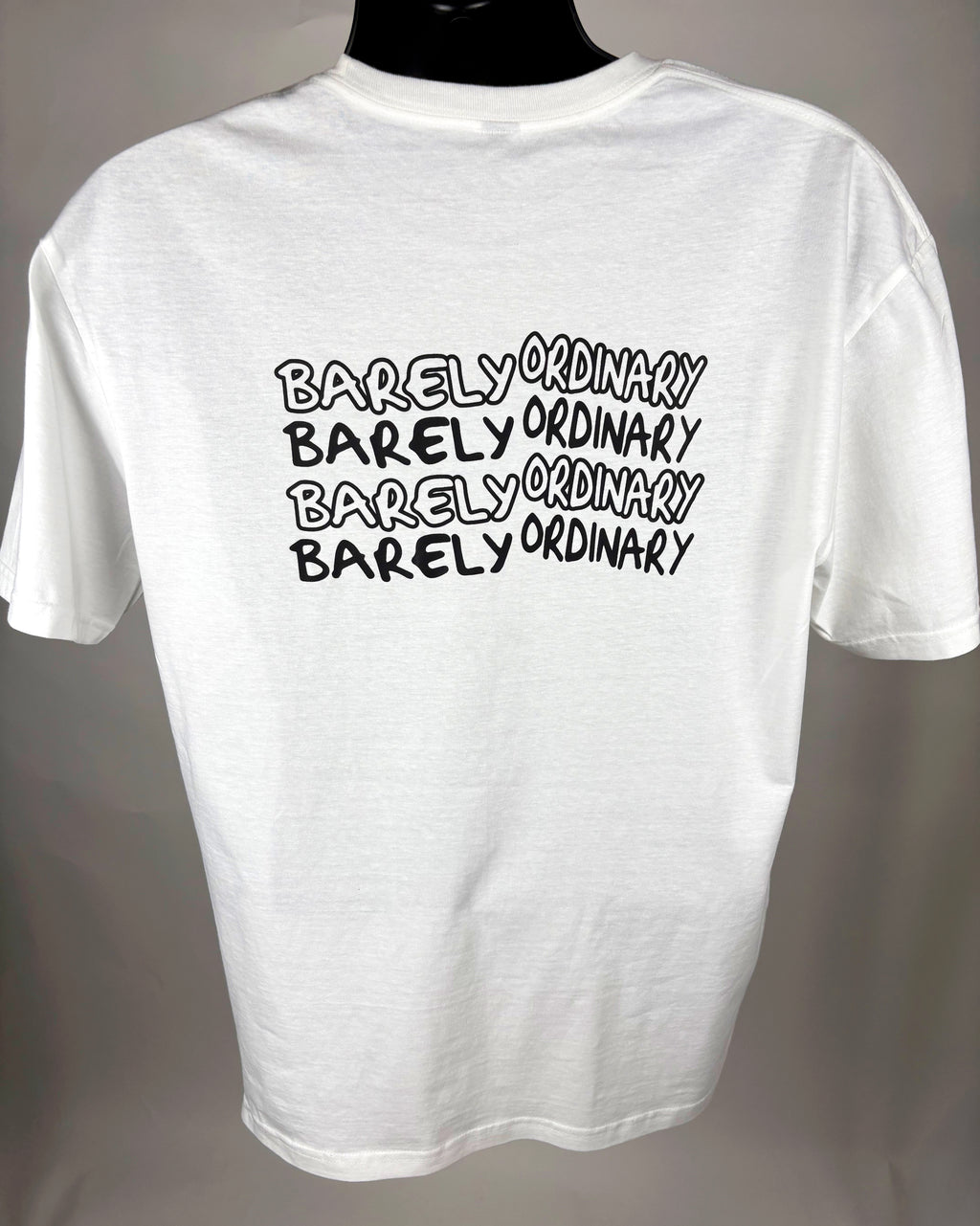 Barely "Repeat" Tee (Wht/Blk)