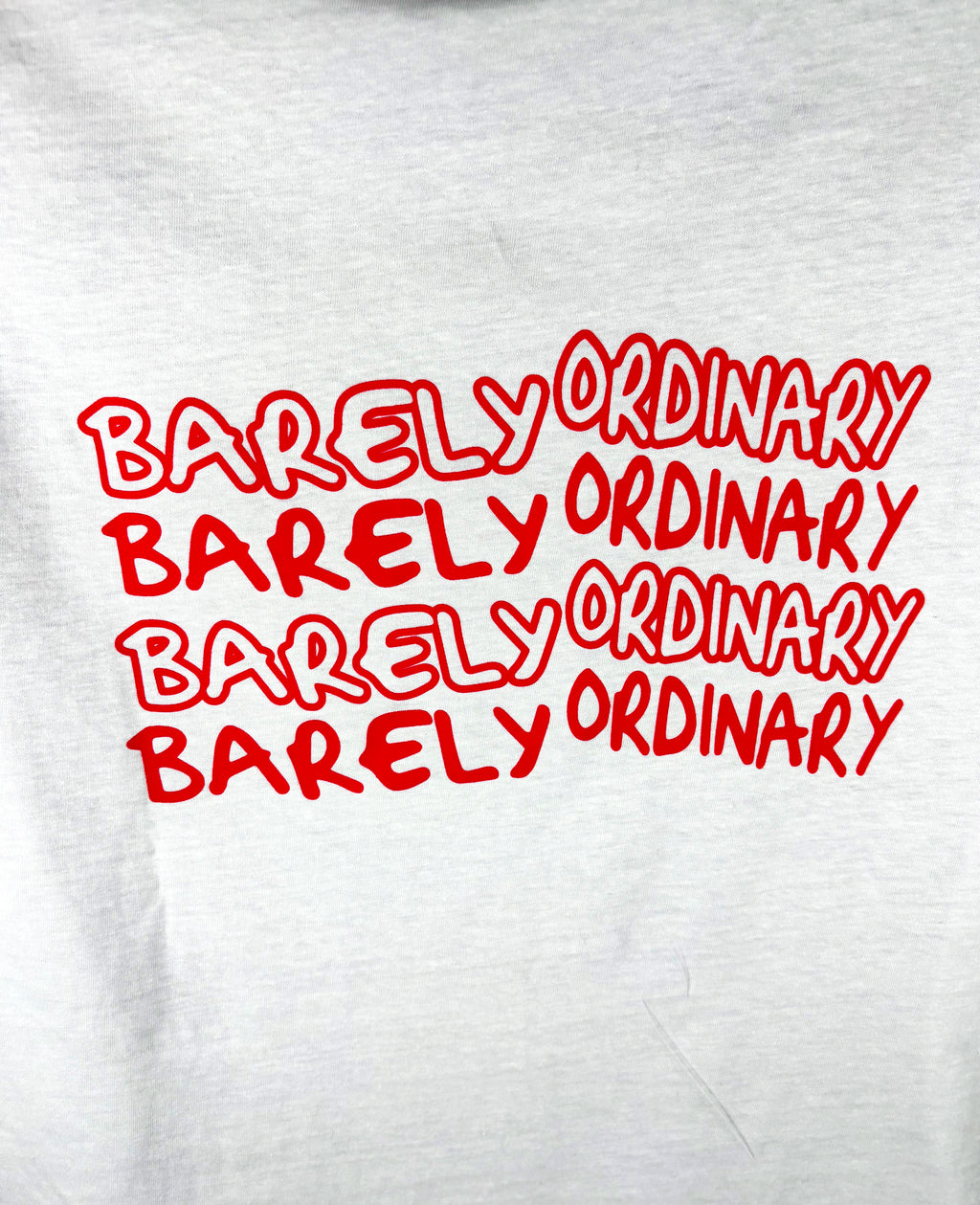 Barely "Repeat" Tee (Wht/Red)