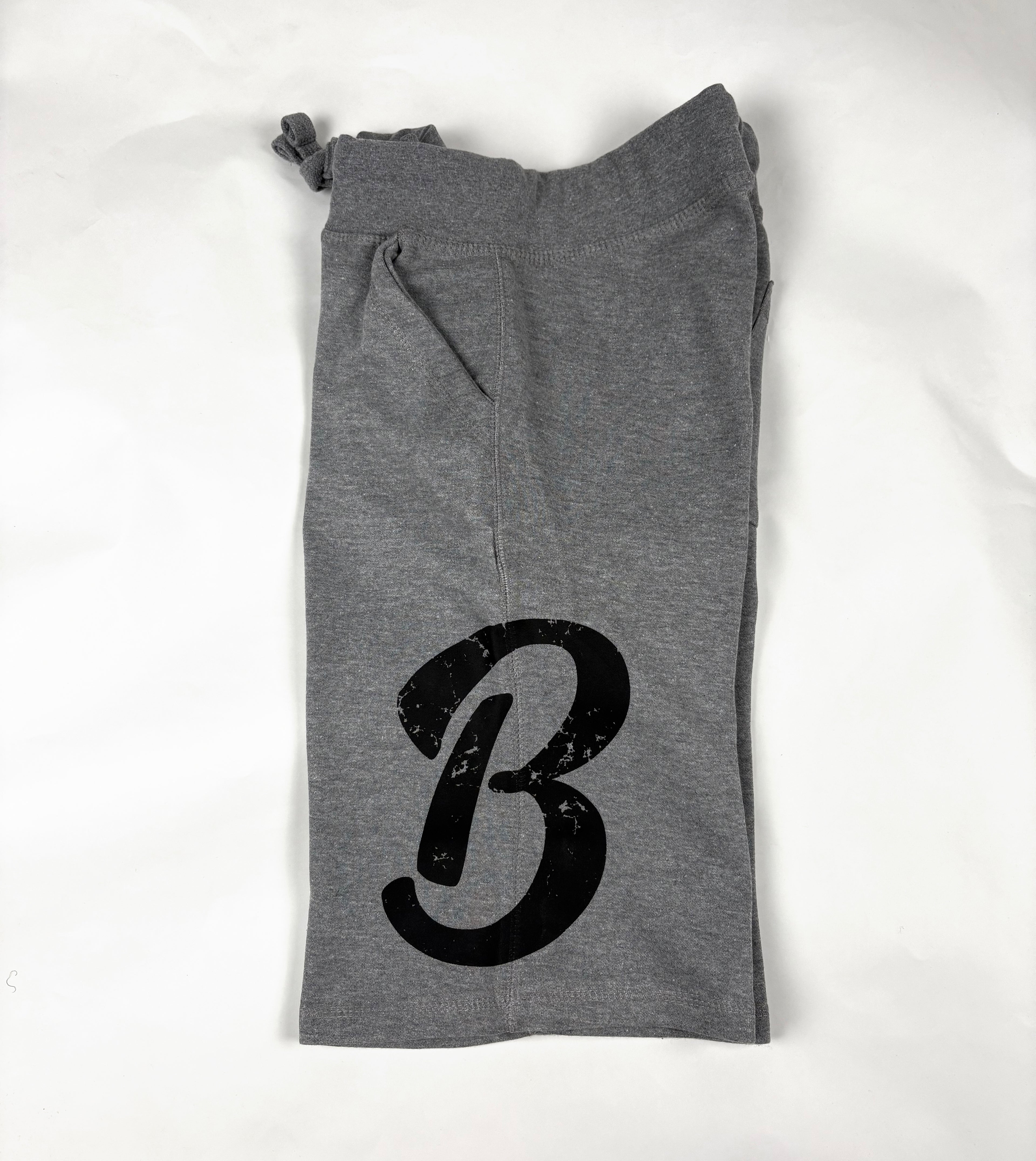 Barely "Big B" Fleece Shorts-Grey/Blk