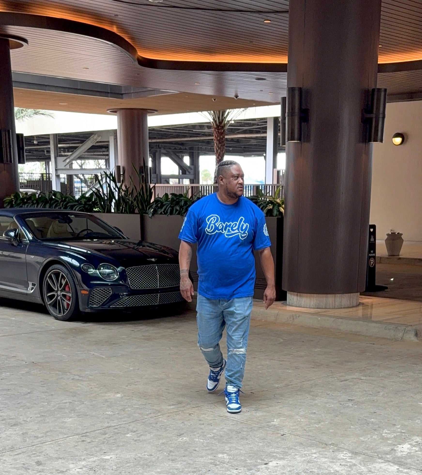 Barely "Big B" Tee - Blue