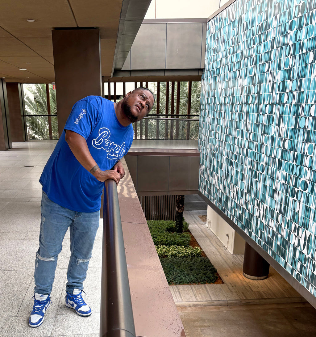 Barely "Big B" Tee - Blue