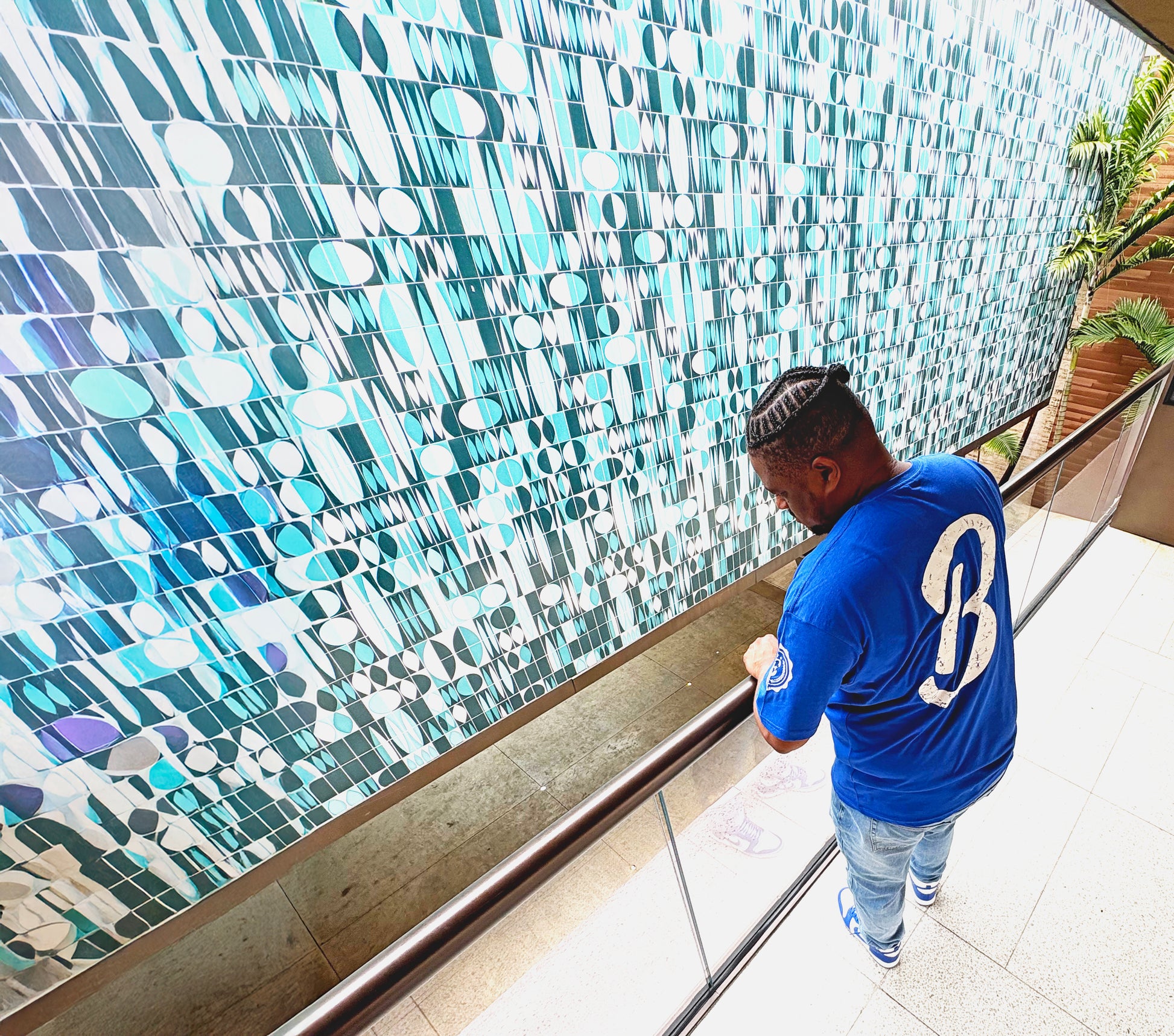 Barely "Big B" Tee - Blue