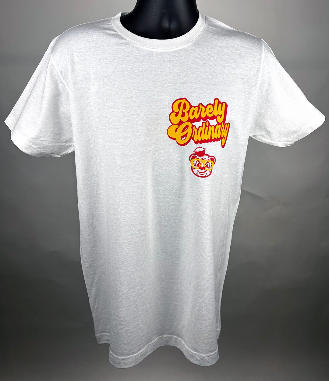 Barely "Name Tag" Tee (Wht/Maize/Red)