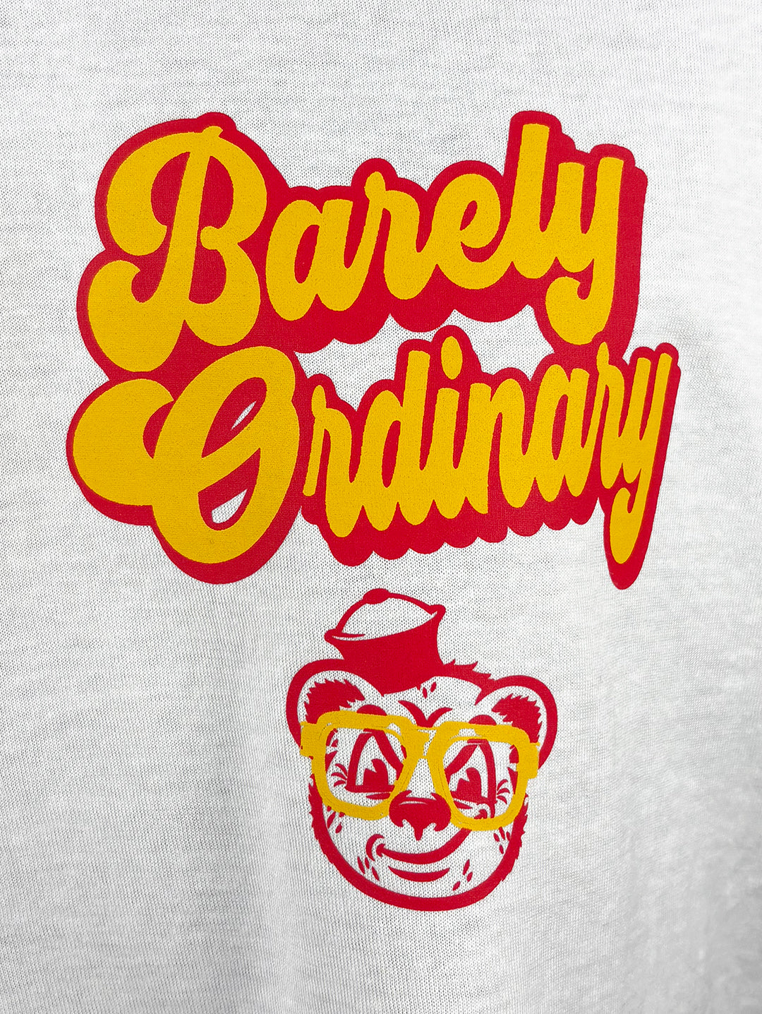 Barely "Name Tag" Tee (Wht/Maize/Red)
