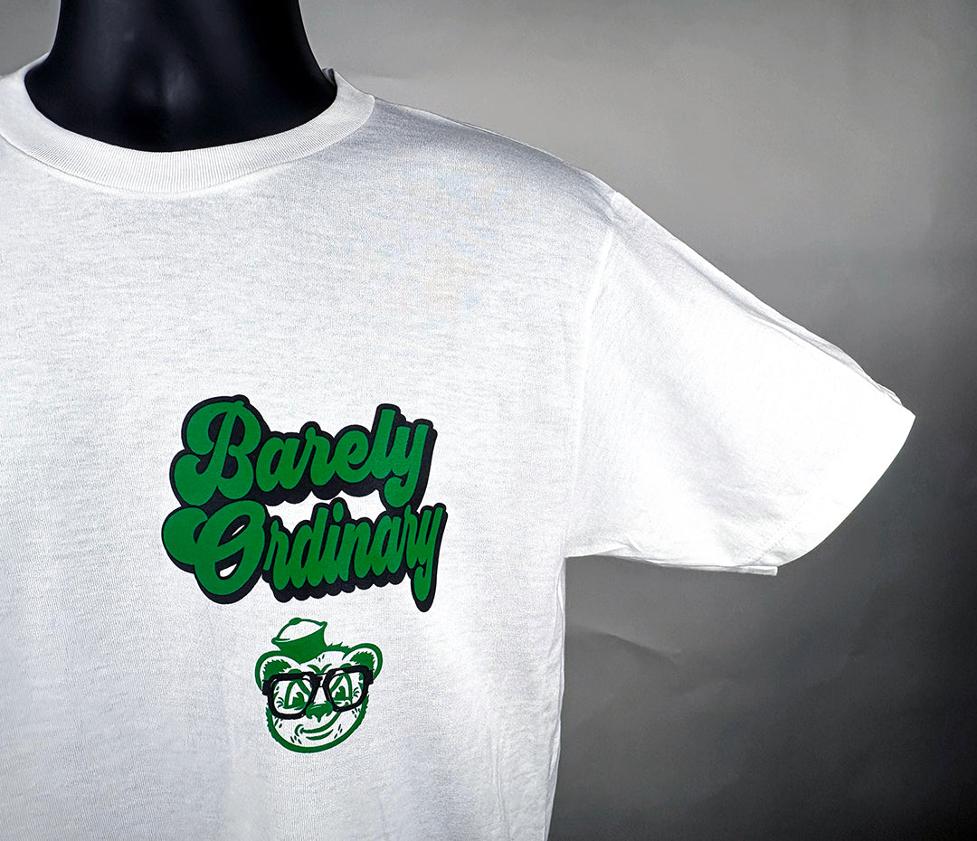 Barely "Name Tag" Tee (Wht/Grn/Blk)