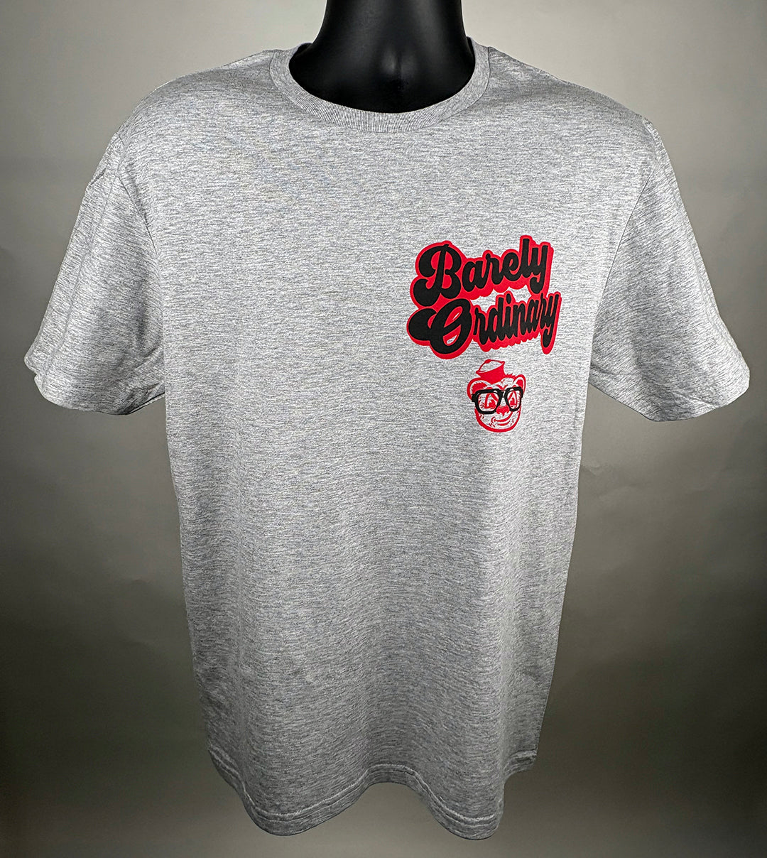 Barely "Name Tag" Tee (Gry/Blk/Red)